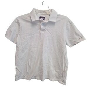 Rare Rabbit Statement Men Polo Shirt Mercerized Cotton Sz M-40 White Zeny Logo